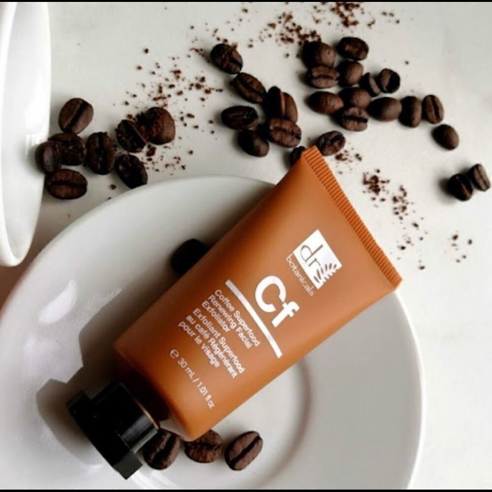 NEW … DR. BOTANICALS Coffee & Walnut SUPERFOOD Renewing Facial Exfoliator